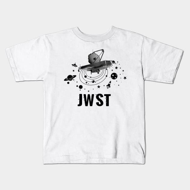 James Webb Space Telescope Kids T-Shirt by Fashionlinestor